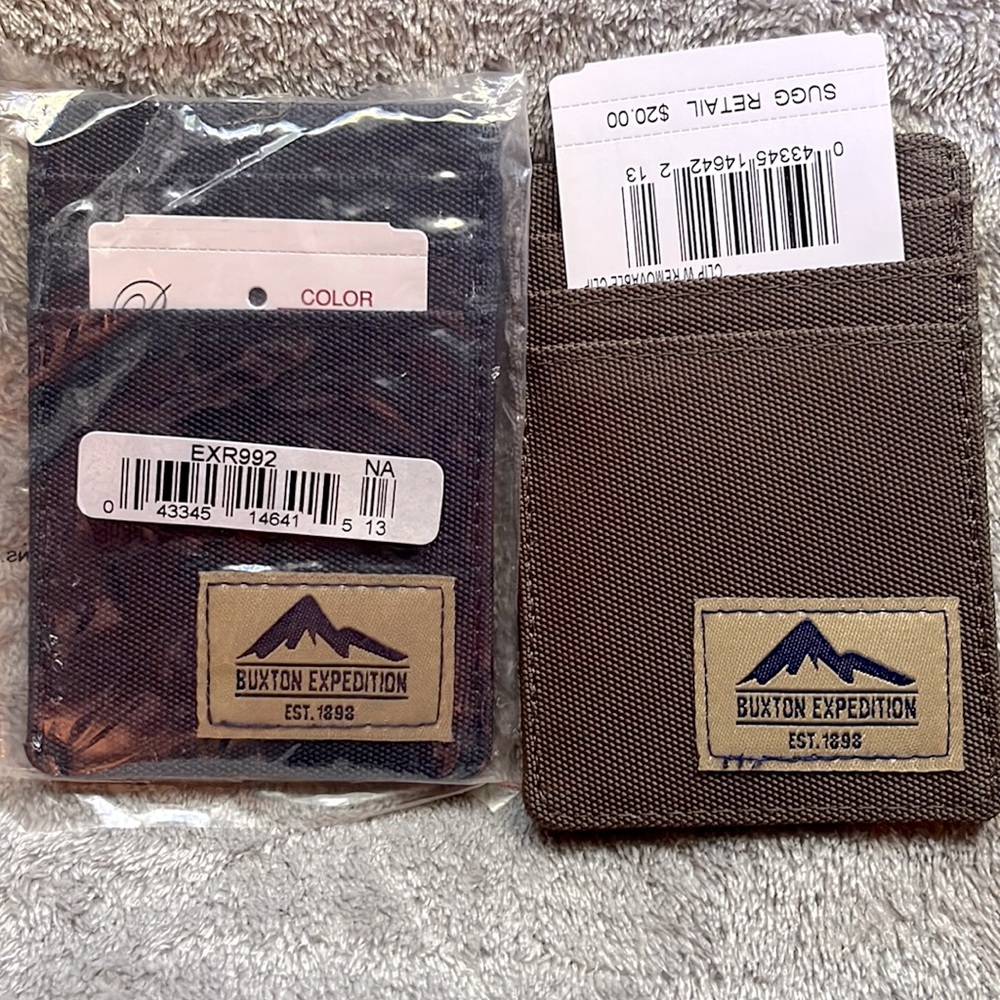 Buxton Expedition Money clip wallets